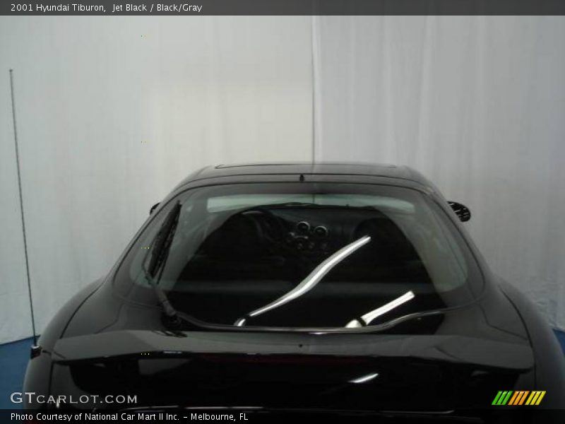 Jet Black / Black/Gray 2001 Hyundai Tiburon