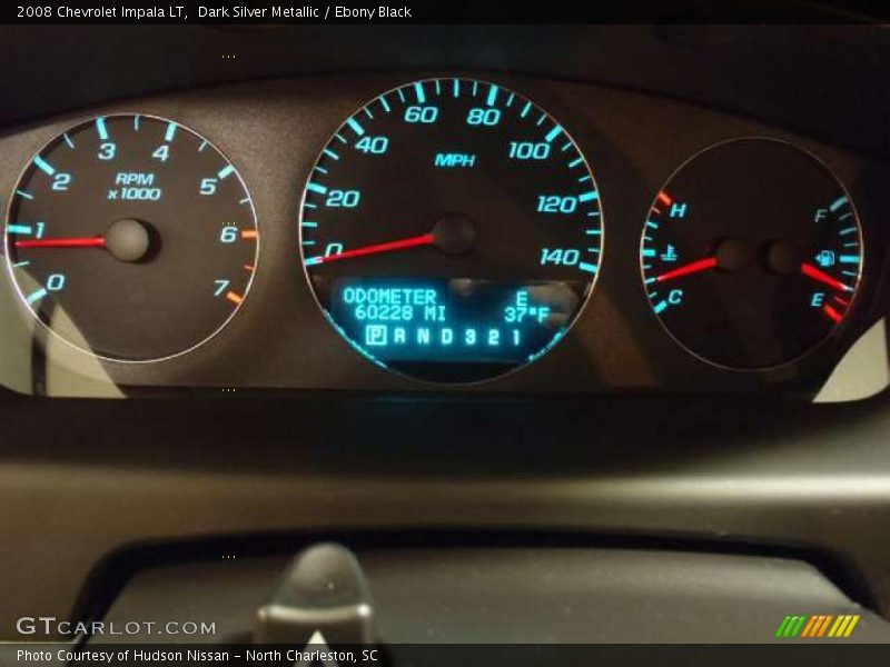 Dark Silver Metallic / Ebony Black 2008 Chevrolet Impala LT