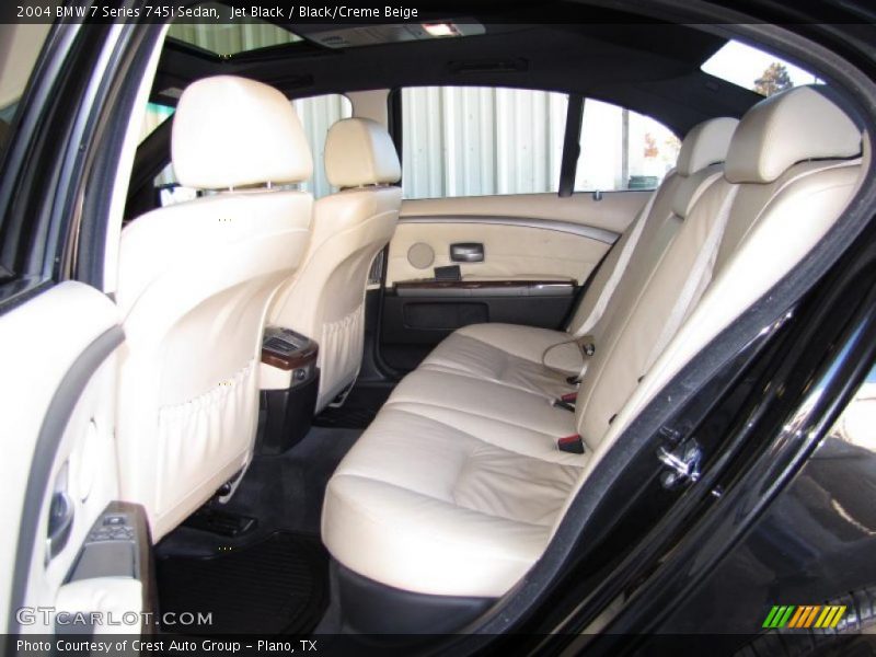  2004 7 Series 745i Sedan Black/Creme Beige Interior