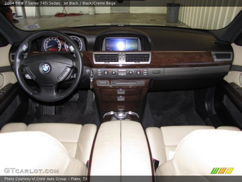 Black/Creme Beige Interior - 2004 7 Series 745i Sedan 