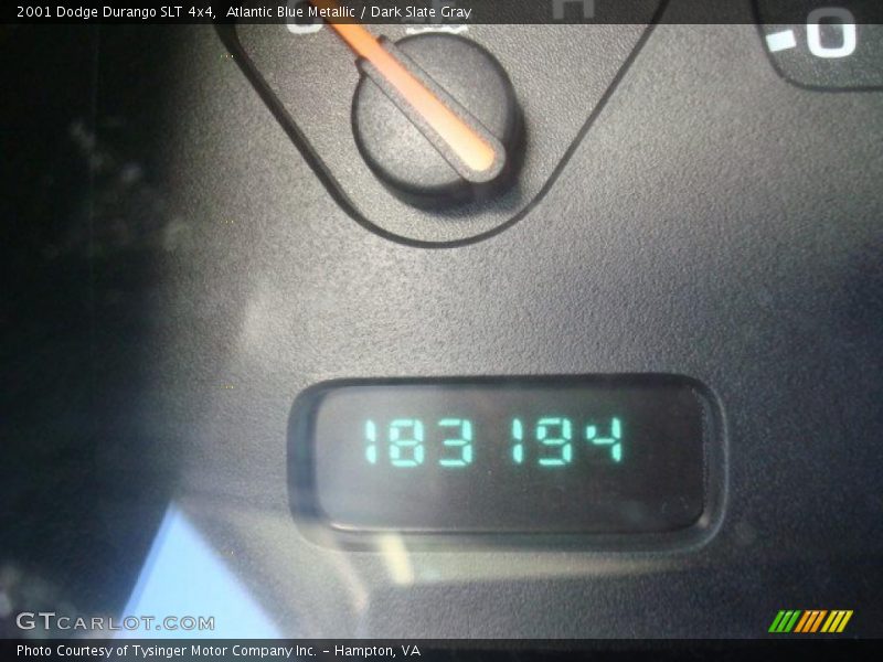 Atlantic Blue Metallic / Dark Slate Gray 2001 Dodge Durango SLT 4x4