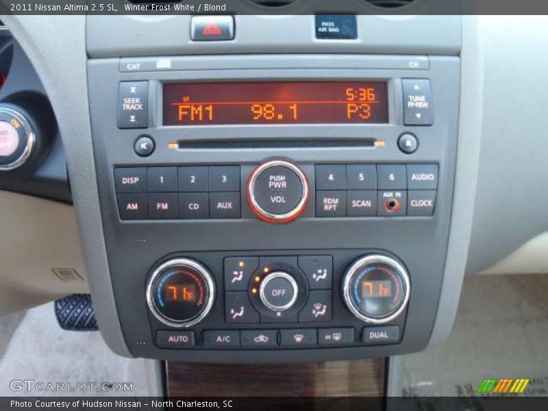 Winter Frost White / Blond 2011 Nissan Altima 2.5 SL