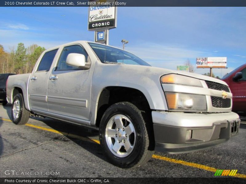 Silver Birch Metallic / Ebony 2010 Chevrolet Colorado LT Crew Cab