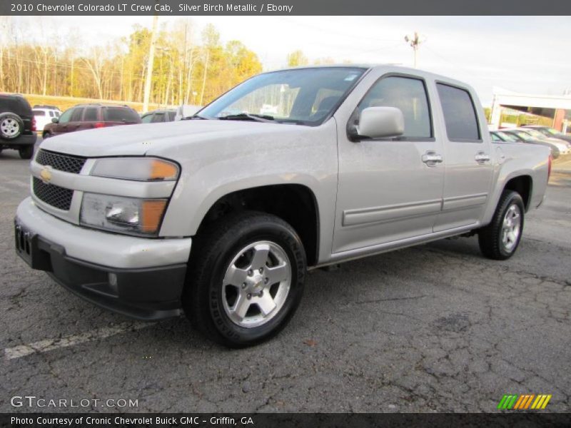 Silver Birch Metallic / Ebony 2010 Chevrolet Colorado LT Crew Cab