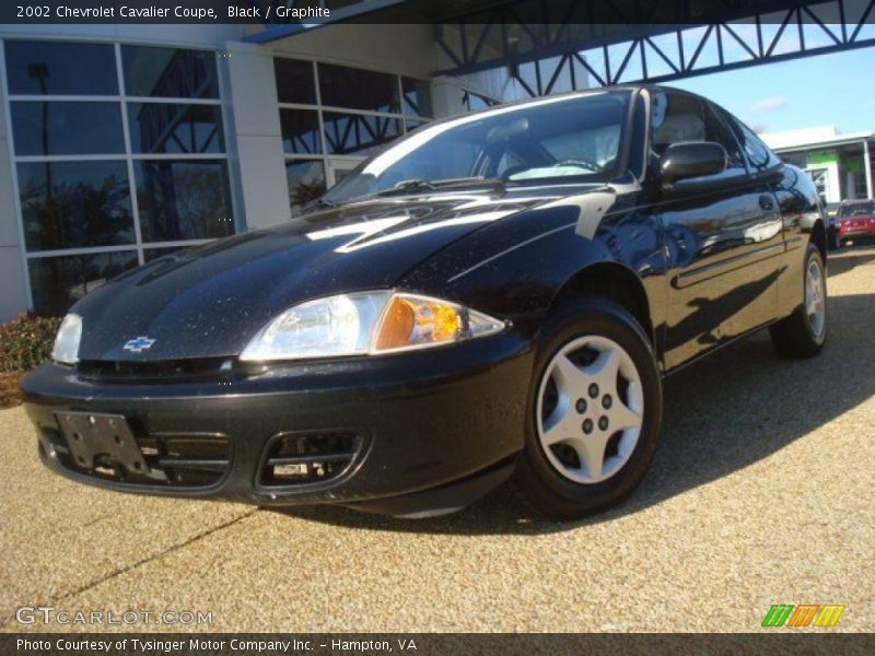 Black / Graphite 2002 Chevrolet Cavalier Coupe