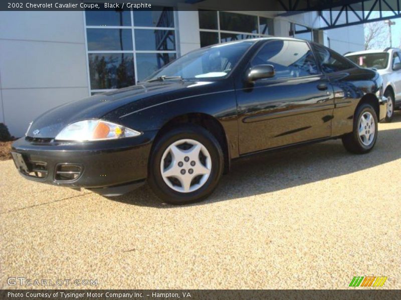 Black / Graphite 2002 Chevrolet Cavalier Coupe