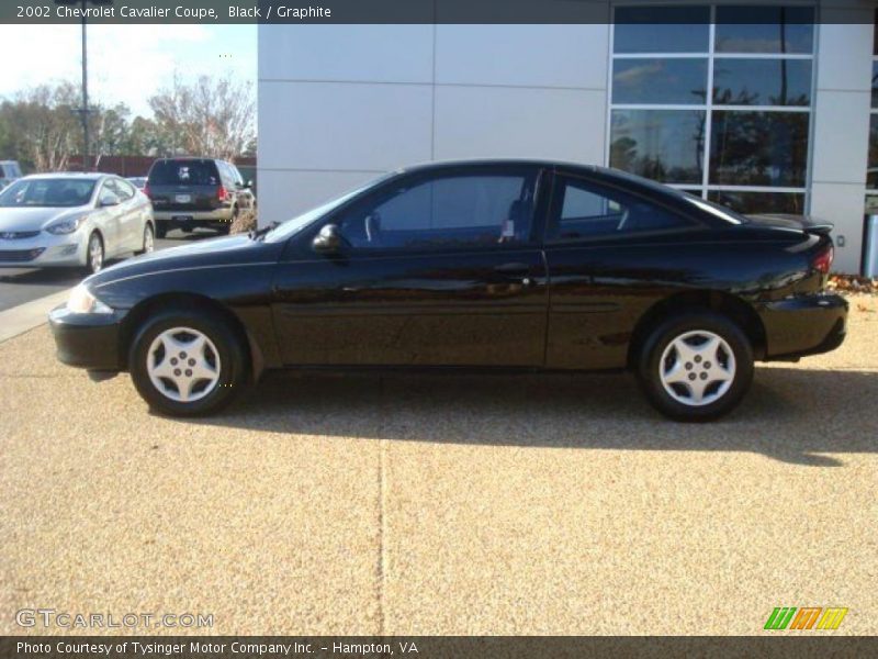 Black / Graphite 2002 Chevrolet Cavalier Coupe