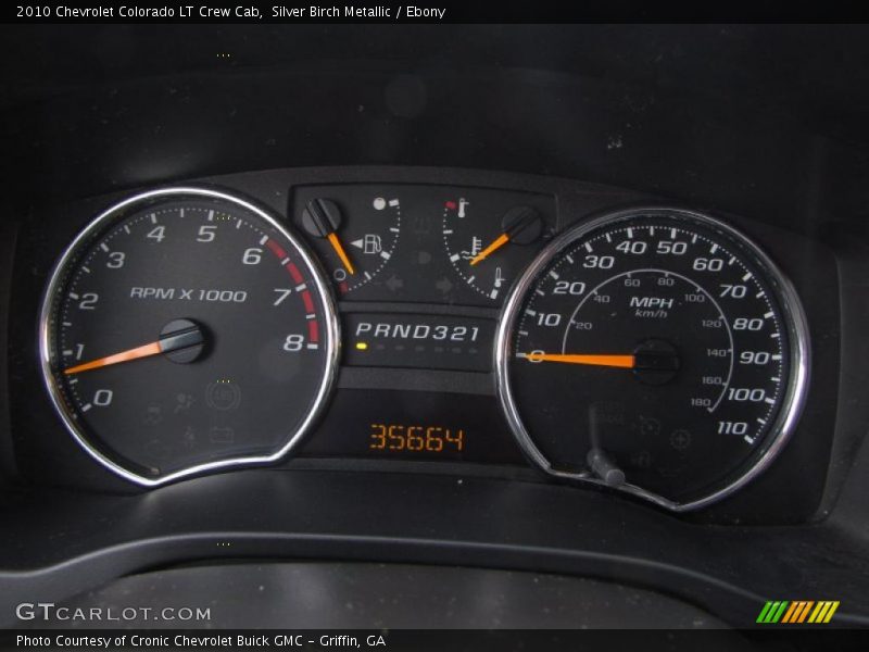 Silver Birch Metallic / Ebony 2010 Chevrolet Colorado LT Crew Cab