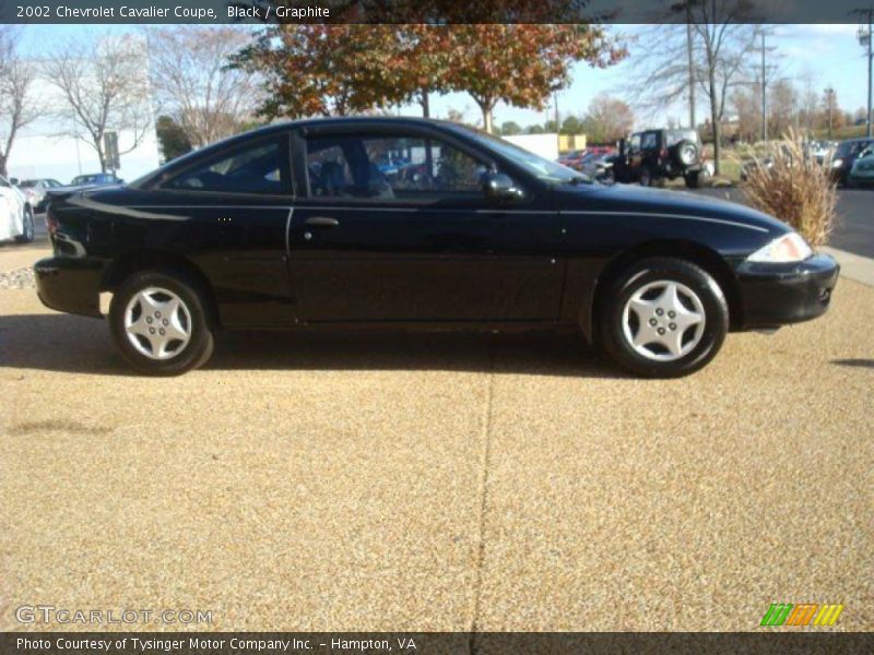 Black / Graphite 2002 Chevrolet Cavalier Coupe