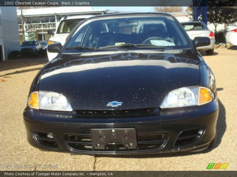 Black / Graphite 2002 Chevrolet Cavalier Coupe