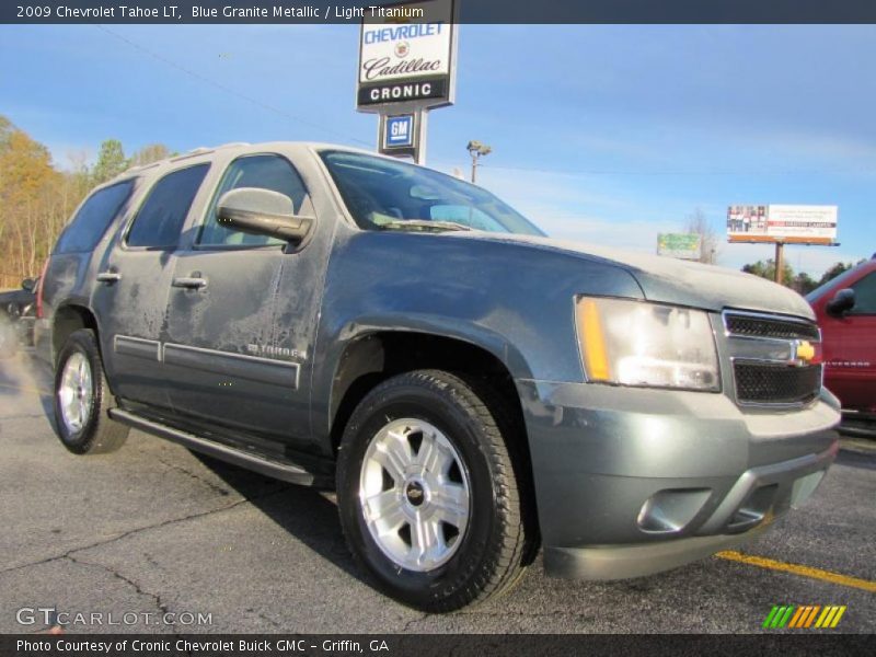 Blue Granite Metallic / Light Titanium 2009 Chevrolet Tahoe LT