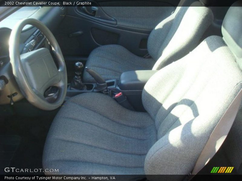 Black / Graphite 2002 Chevrolet Cavalier Coupe