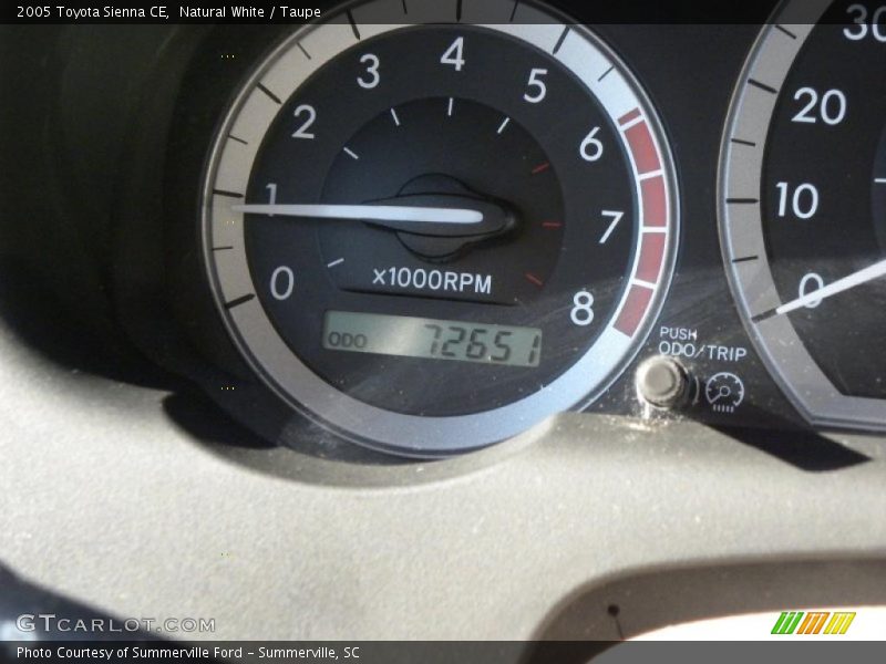 Natural White / Taupe 2005 Toyota Sienna CE