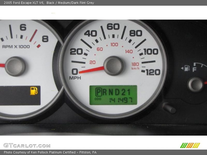 Black / Medium/Dark Flint Grey 2005 Ford Escape XLT V6