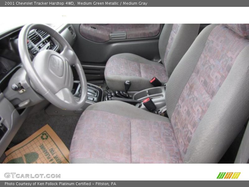  2001 Tracker Hardtop 4WD Medium Gray Interior