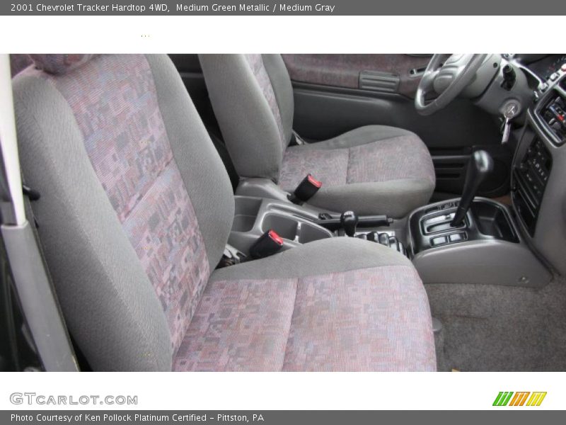  2001 Tracker Hardtop 4WD Medium Gray Interior