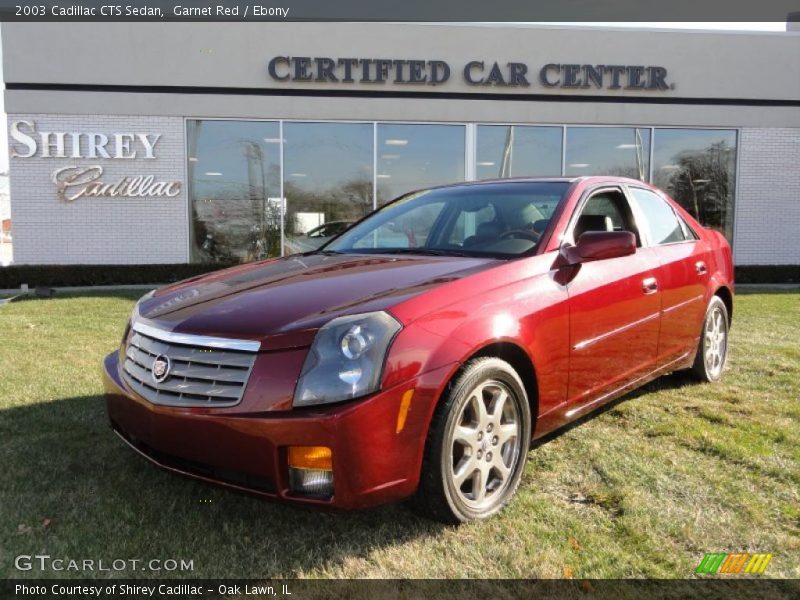 Garnet Red / Ebony 2003 Cadillac CTS Sedan