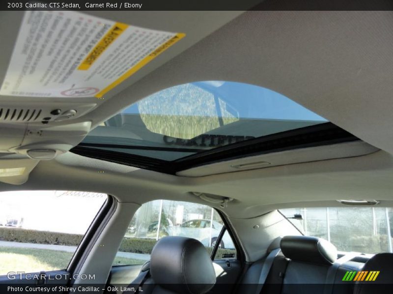 Garnet Red / Ebony 2003 Cadillac CTS Sedan