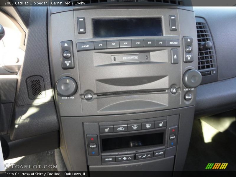 Garnet Red / Ebony 2003 Cadillac CTS Sedan