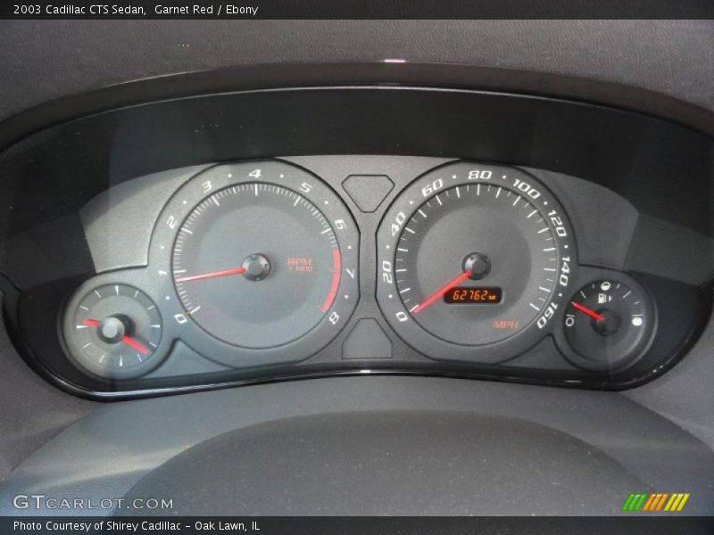 Garnet Red / Ebony 2003 Cadillac CTS Sedan