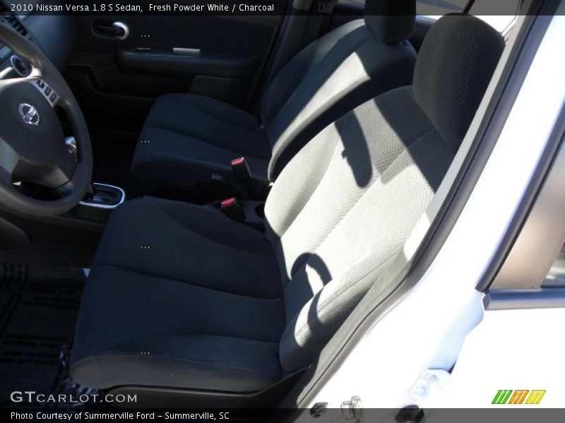 Fresh Powder White / Charcoal 2010 Nissan Versa 1.8 S Sedan