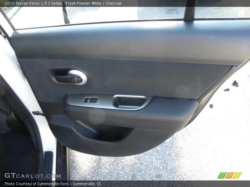 Fresh Powder White / Charcoal 2010 Nissan Versa 1.8 S Sedan
