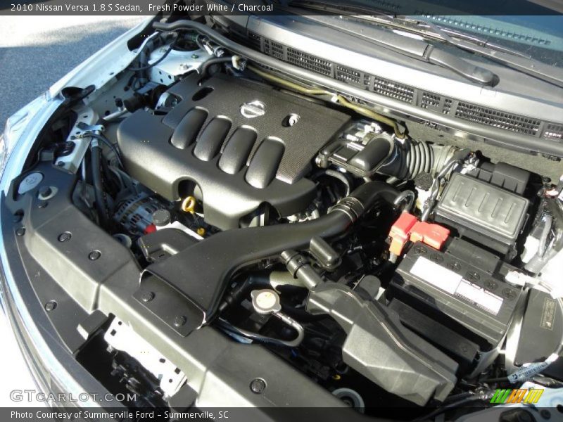  2010 Versa 1.8 S Sedan Engine - 1.8 Liter DOHC 16-Valve CVTCS 4 Cylinder