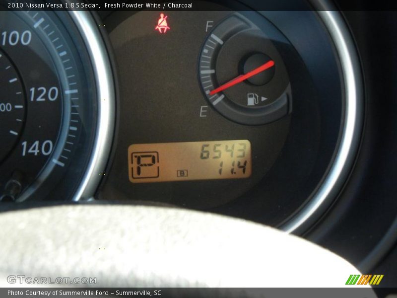 Fresh Powder White / Charcoal 2010 Nissan Versa 1.8 S Sedan