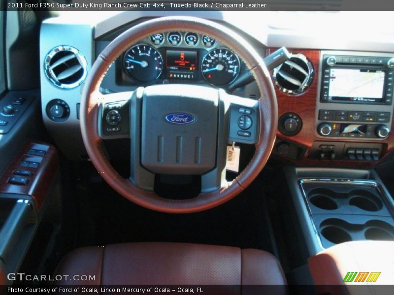 Tuxedo Black / Chaparral Leather 2011 Ford F350 Super Duty King Ranch Crew Cab 4x4