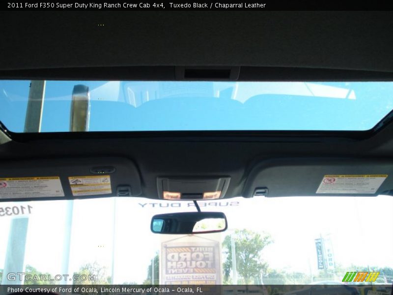 Sunroof of 2011 F350 Super Duty King Ranch Crew Cab 4x4