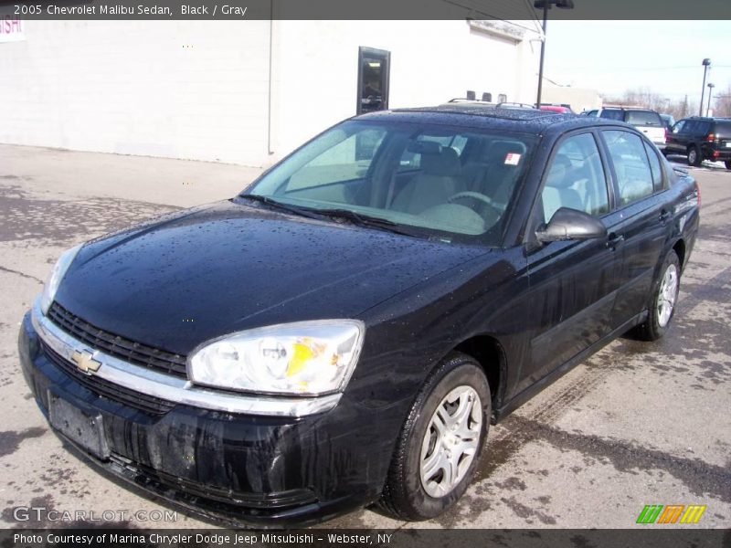 Black / Gray 2005 Chevrolet Malibu Sedan