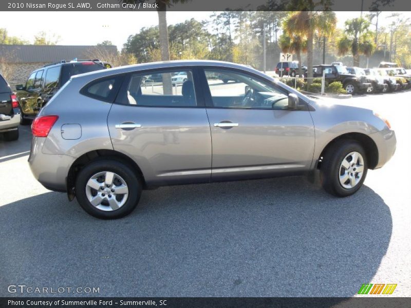 Gotham Gray / Black 2010 Nissan Rogue SL AWD