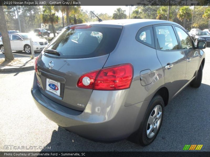 Gotham Gray / Black 2010 Nissan Rogue SL AWD