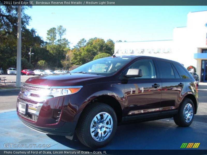 Bordeaux Reserve Red Metallic / Medium Light Stone 2011 Ford Edge SE