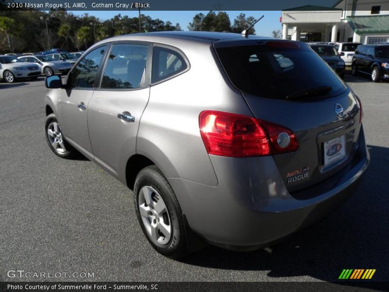 Gotham Gray / Black 2010 Nissan Rogue SL AWD