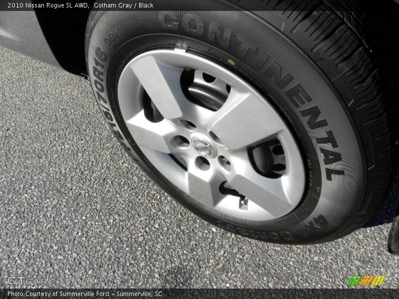 Gotham Gray / Black 2010 Nissan Rogue SL AWD