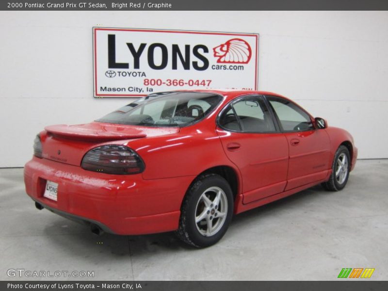 Bright Red / Graphite 2000 Pontiac Grand Prix GT Sedan