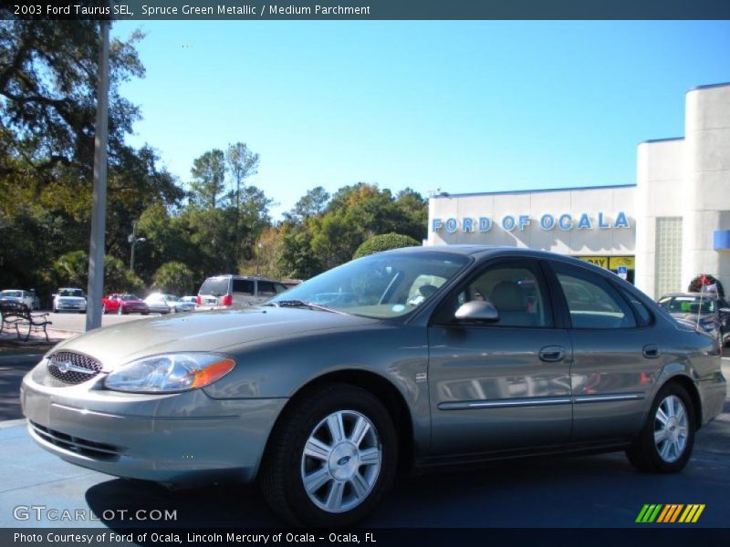 Spruce Green Metallic / Medium Parchment 2003 Ford Taurus SEL