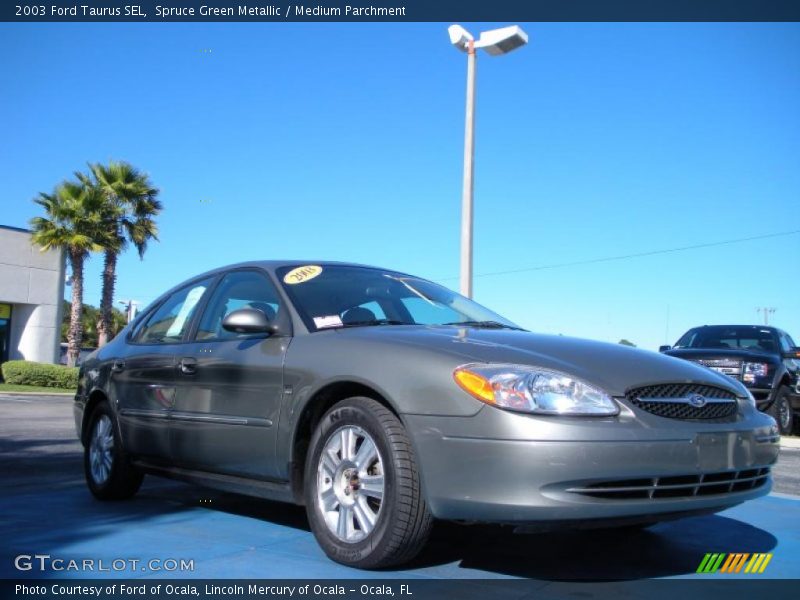 Spruce Green Metallic / Medium Parchment 2003 Ford Taurus SEL