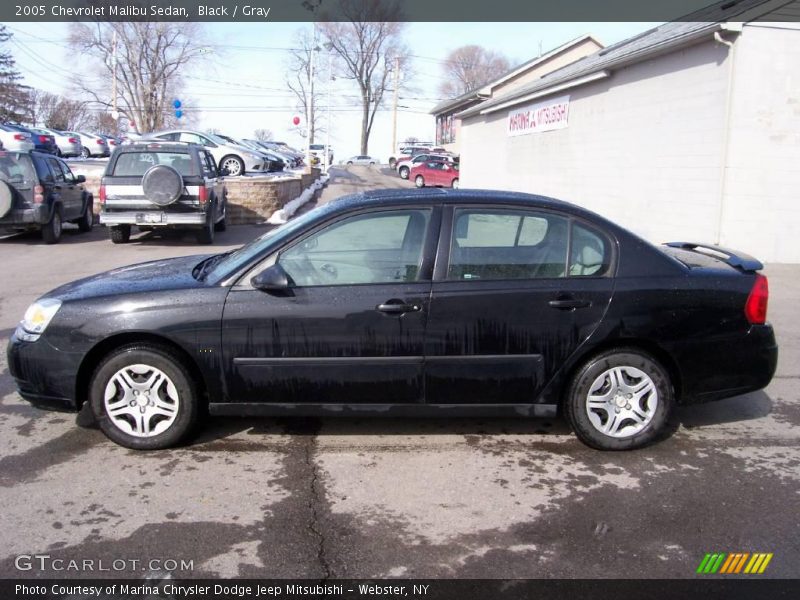 Black / Gray 2005 Chevrolet Malibu Sedan