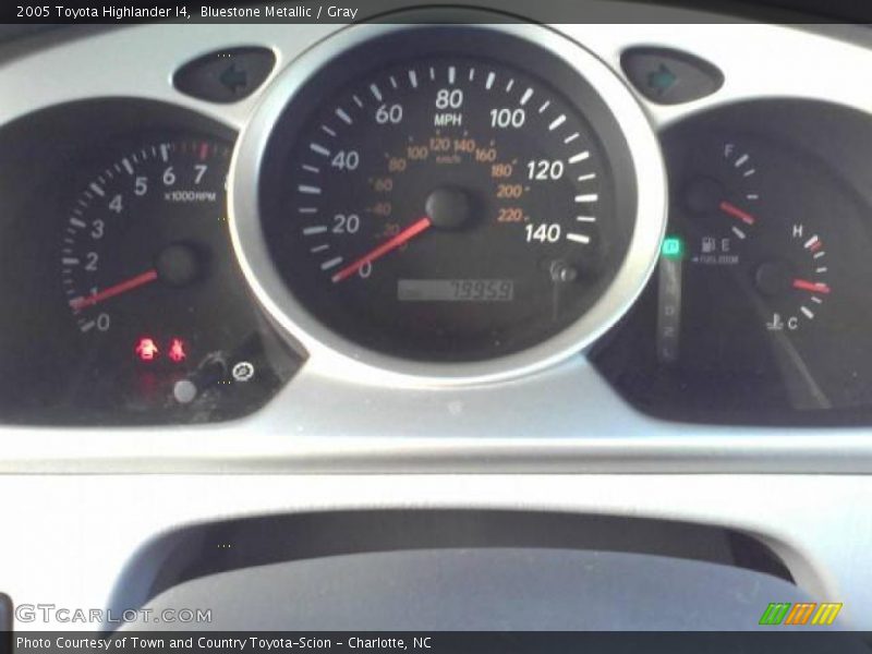 Bluestone Metallic / Gray 2005 Toyota Highlander I4