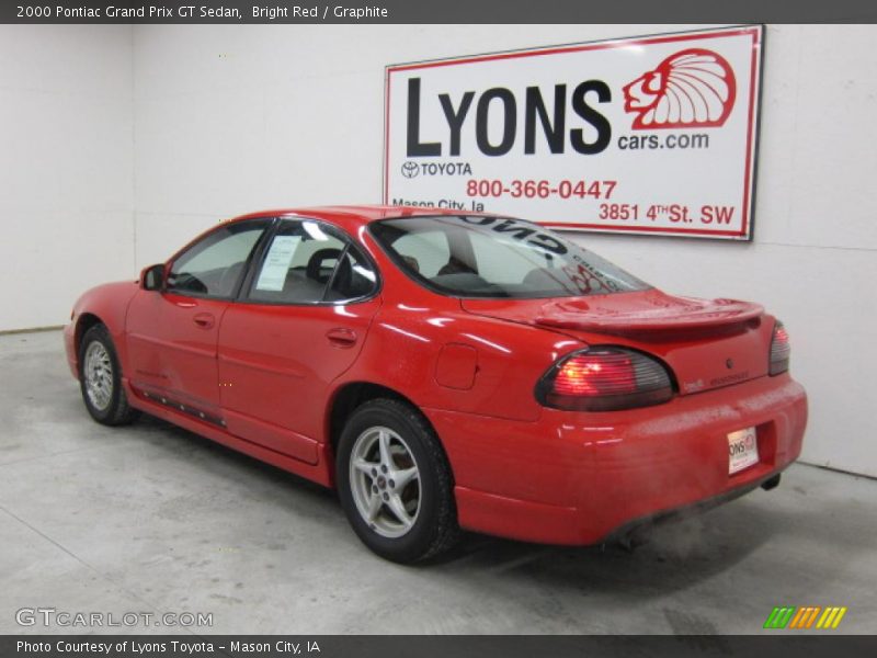 Bright Red / Graphite 2000 Pontiac Grand Prix GT Sedan