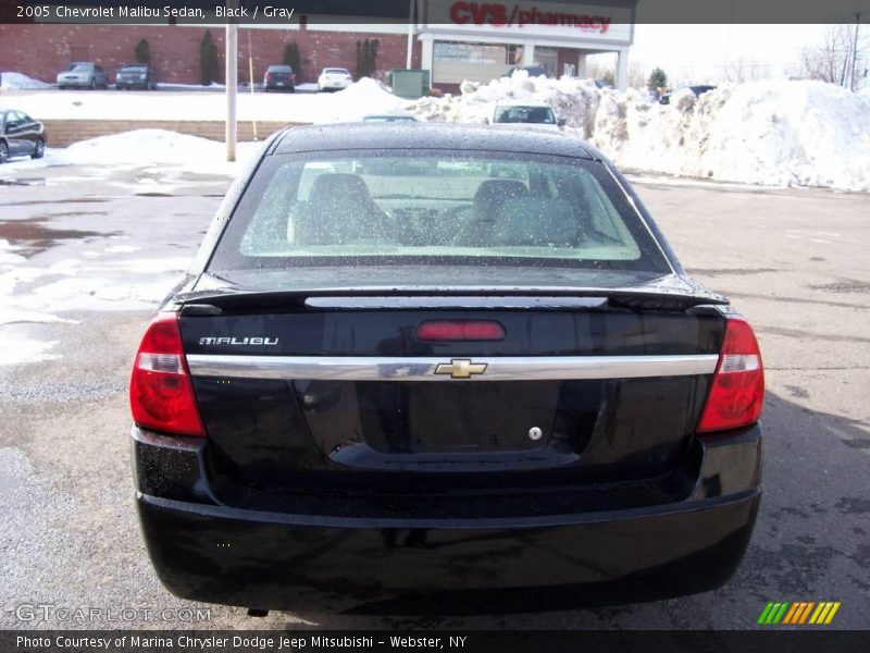 Black / Gray 2005 Chevrolet Malibu Sedan