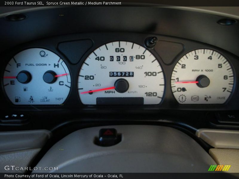 Spruce Green Metallic / Medium Parchment 2003 Ford Taurus SEL