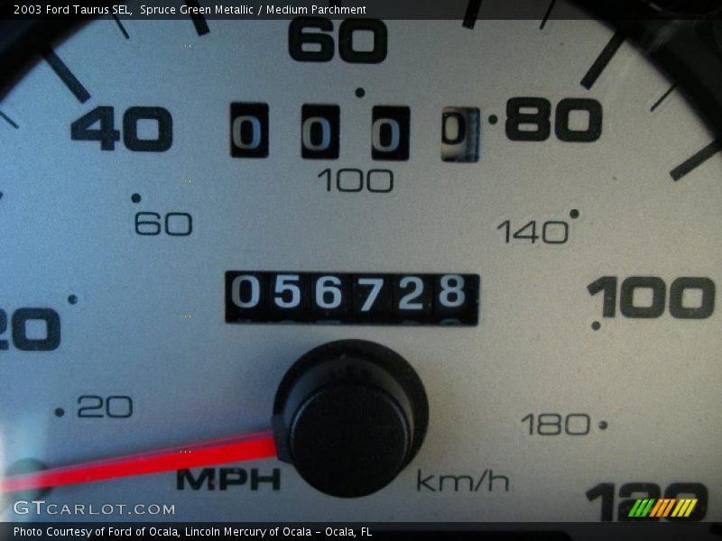 Spruce Green Metallic / Medium Parchment 2003 Ford Taurus SEL