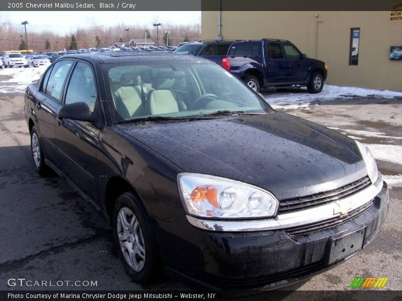 Black / Gray 2005 Chevrolet Malibu Sedan