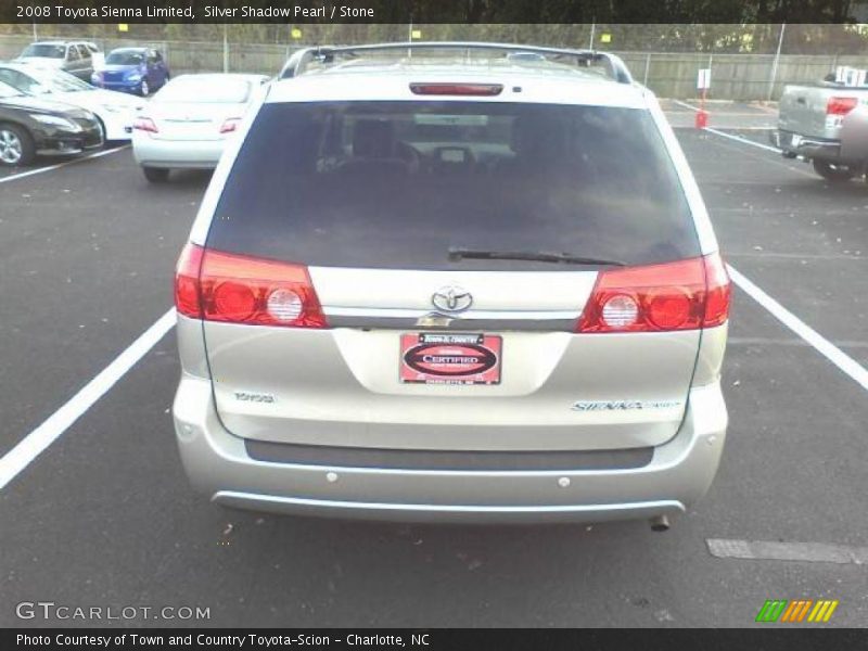 Silver Shadow Pearl / Stone 2008 Toyota Sienna Limited