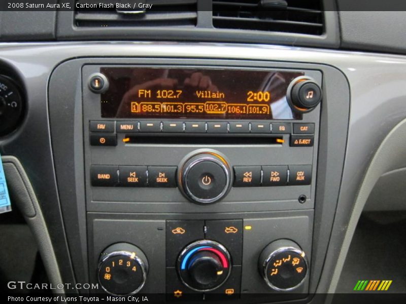 Carbon Flash Black / Gray 2008 Saturn Aura XE
