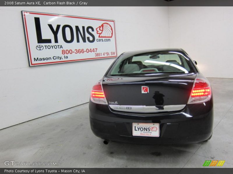 Carbon Flash Black / Gray 2008 Saturn Aura XE