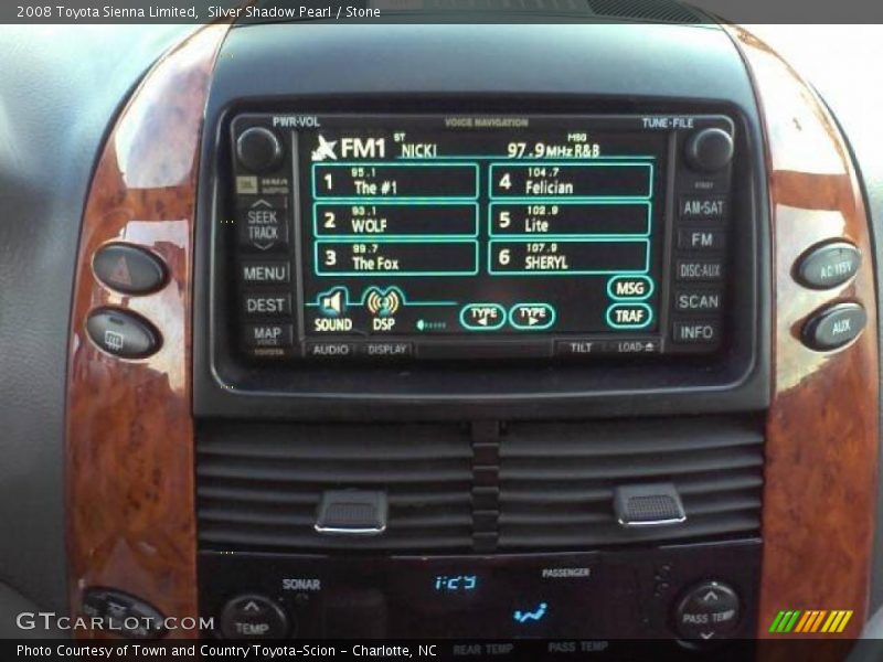 Silver Shadow Pearl / Stone 2008 Toyota Sienna Limited
